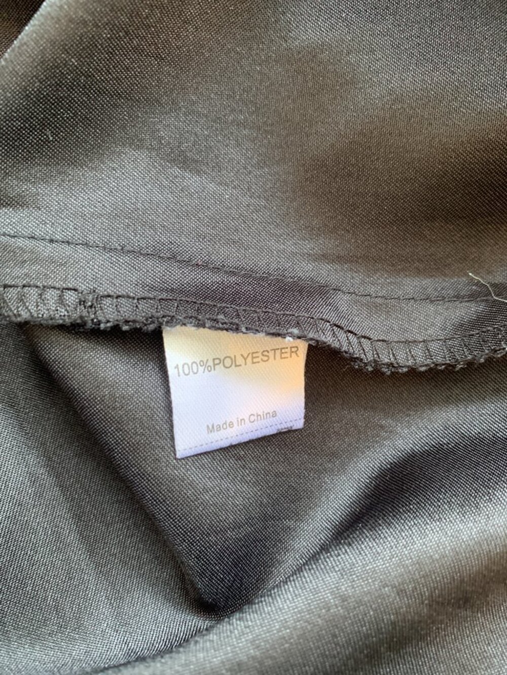Black Satin Elegant Maxi Skirt Size M - Picture 4 of 6